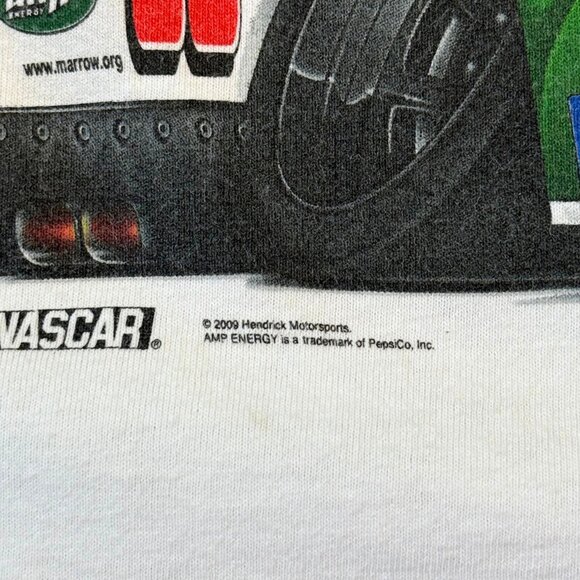 2009 NASCAR Dale Earnhardt Jr. #88 AMP Energy White T-Shirt - Size Youth Medium - Picture 5 of 11